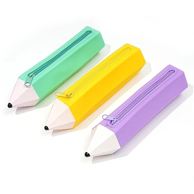 pencil Silica Gel School Cute Pencil Case