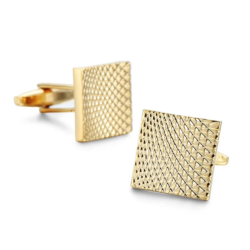 Elegant Formal Musical Instrument Geometric Copper Plating Unisex Cufflinks