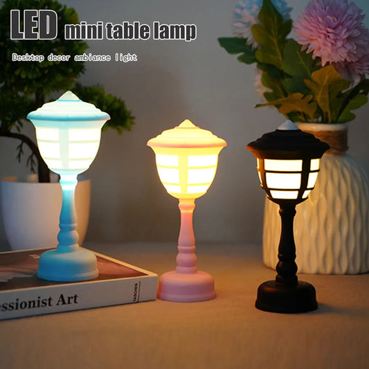 Creative Colorful Mini Table Lamp Electronic Candle Light Night Lamp Scene Decoration Props Christmas Valentine's Day New Year Birthday