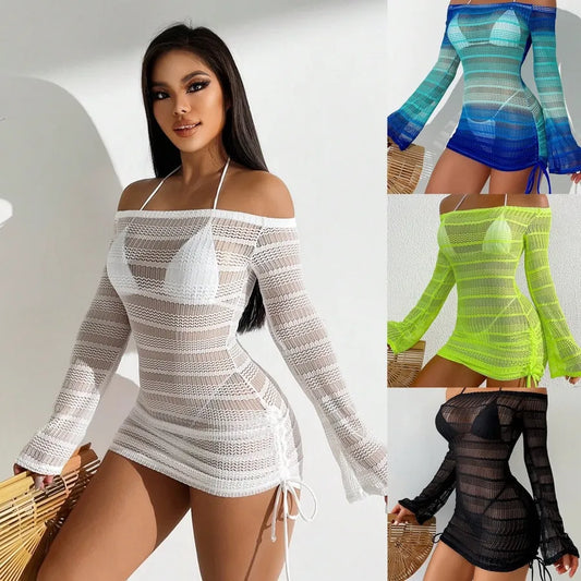 Women's Stripe Sexy Cover Ups