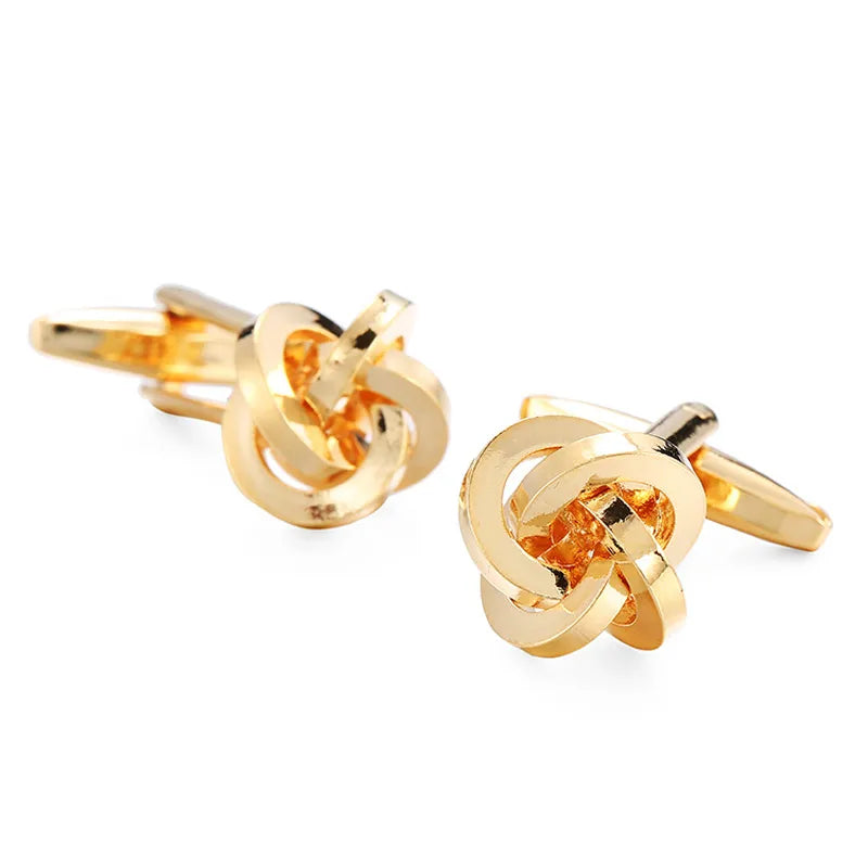 Elegant Formal Musical Instrument Geometric Copper Plating Unisex Cufflinks