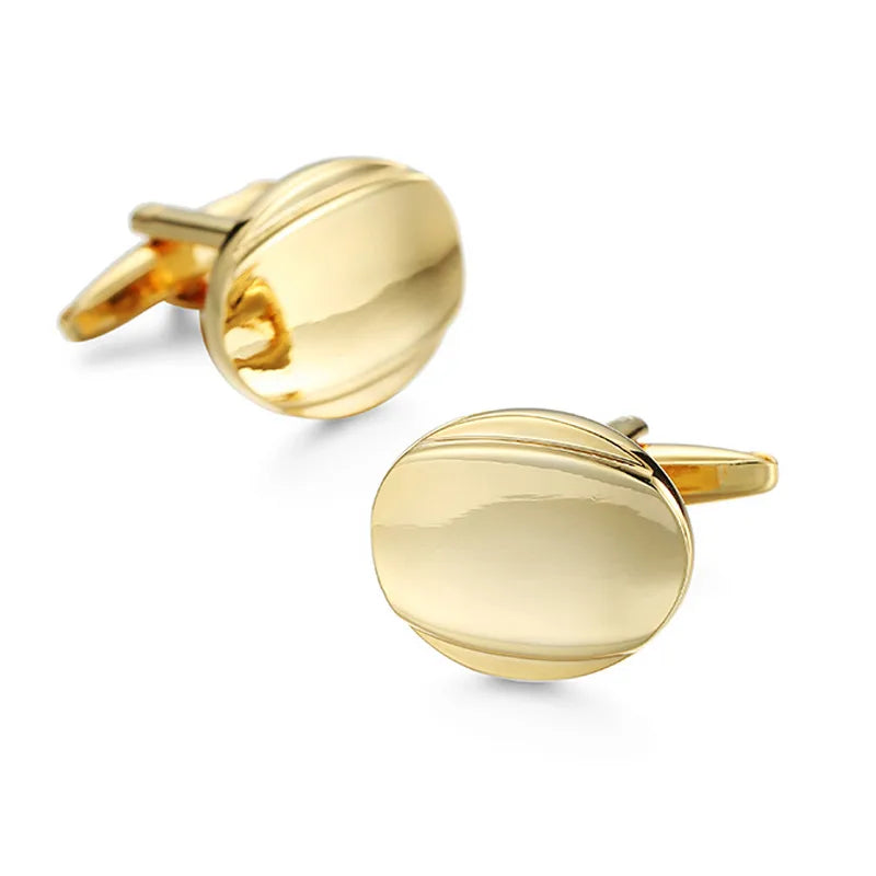 Elegant Formal Musical Instrument Geometric Copper Plating Unisex Cufflinks