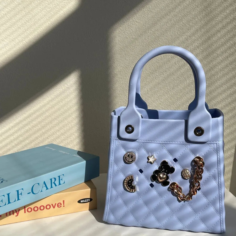 Women's Small EVA Solid Color Preppy Style Classic Style Square Open Square Bag