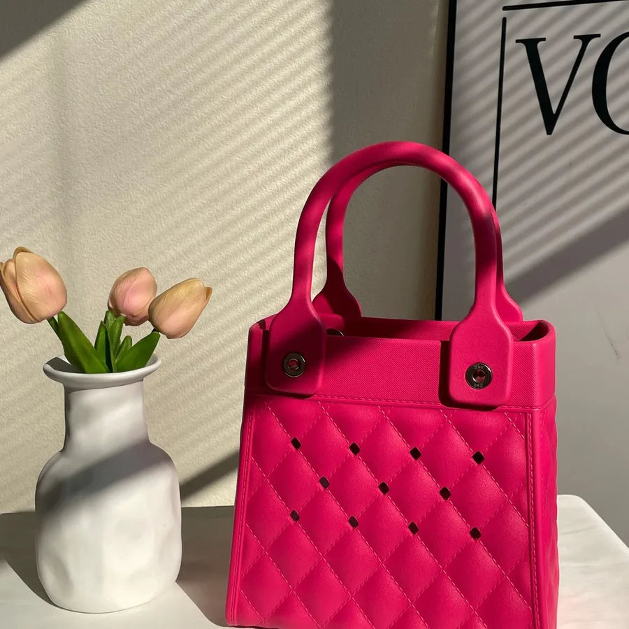 Women's Small EVA Solid Color Preppy Style Classic Style Square Open Square Bag