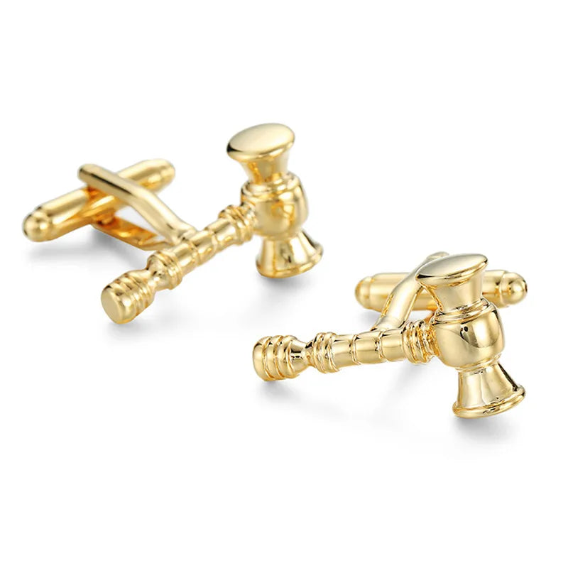 Elegant Formal Musical Instrument Geometric Copper Plating Unisex Cufflinks
