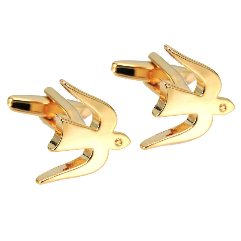 Elegant Formal Musical Instrument Geometric Copper Plating Unisex Cufflinks