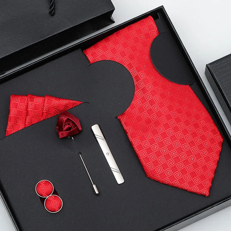 business stripe arrow solid color polyester yarn men's tie