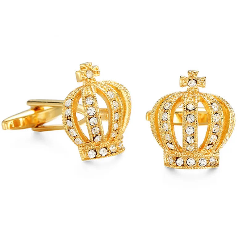 Elegant Formal Musical Instrument Geometric Copper Plating Unisex Cufflinks