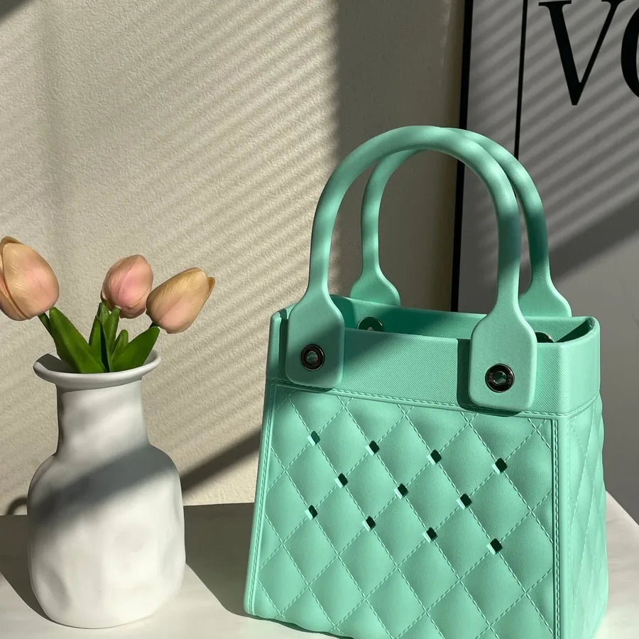 Women's Small EVA Solid Color Preppy Style Classic Style Square Open Square Bag