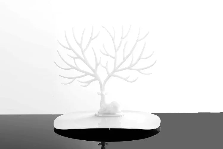 Deer Antler Jewelry Display Stand Earring Bracelet Holder Desktop Organizer Artistic Style Plastic Jewelry Tray For Try-On