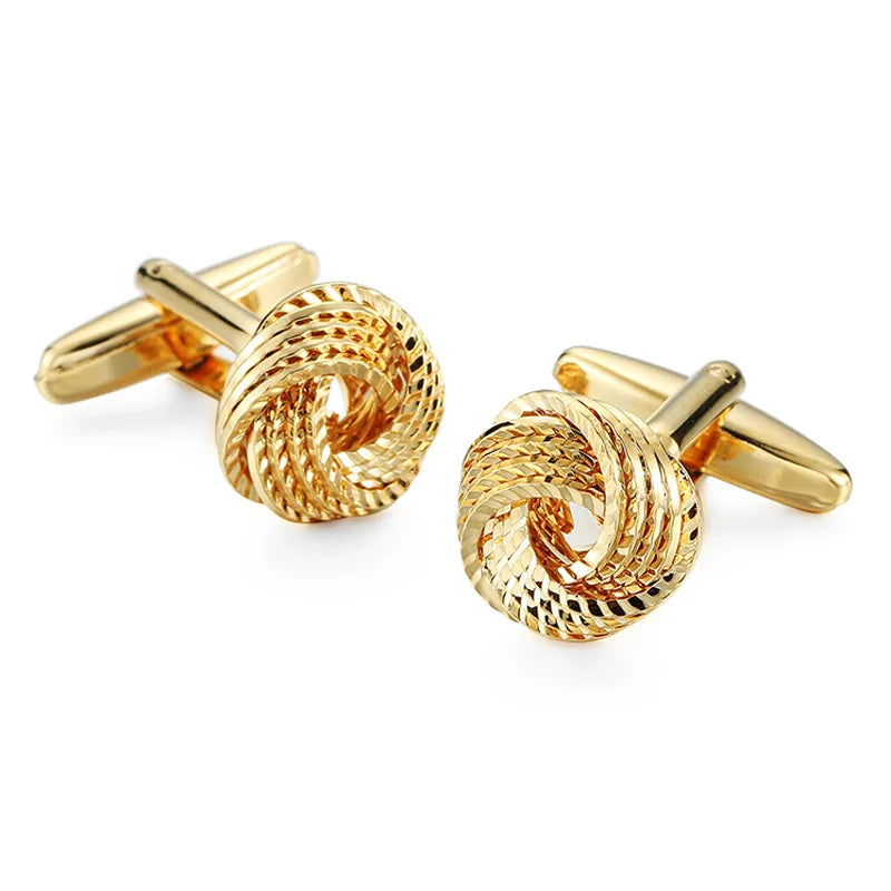 Elegant Formal Musical Instrument Geometric Copper Plating Unisex Cufflinks