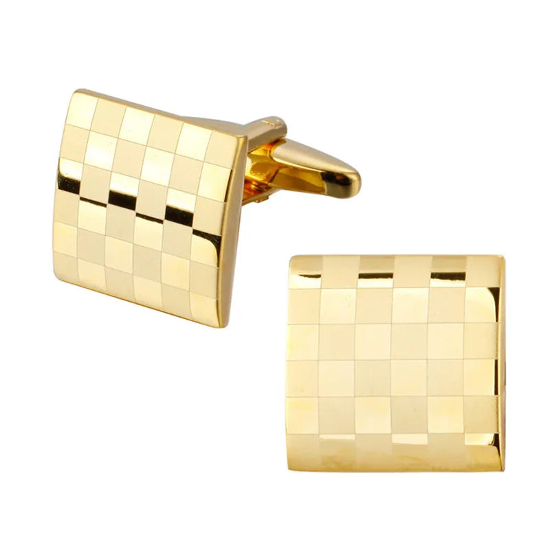 Elegant Formal Musical Instrument Geometric Copper Plating Unisex Cufflinks