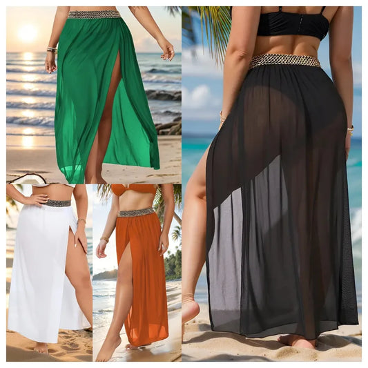 Women's Solid Color Sexy Cover Ups