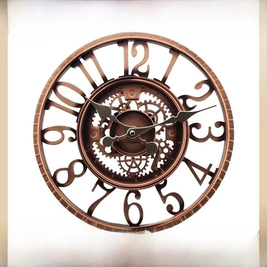 Outdoor Waterproof Garden Vintage Living Room Decorative Creative Resin Wall Clock
