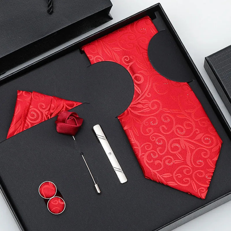 business stripe arrow solid color polyester yarn men's tie