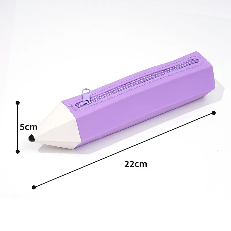 pencil Silica Gel School Cute Pencil Case