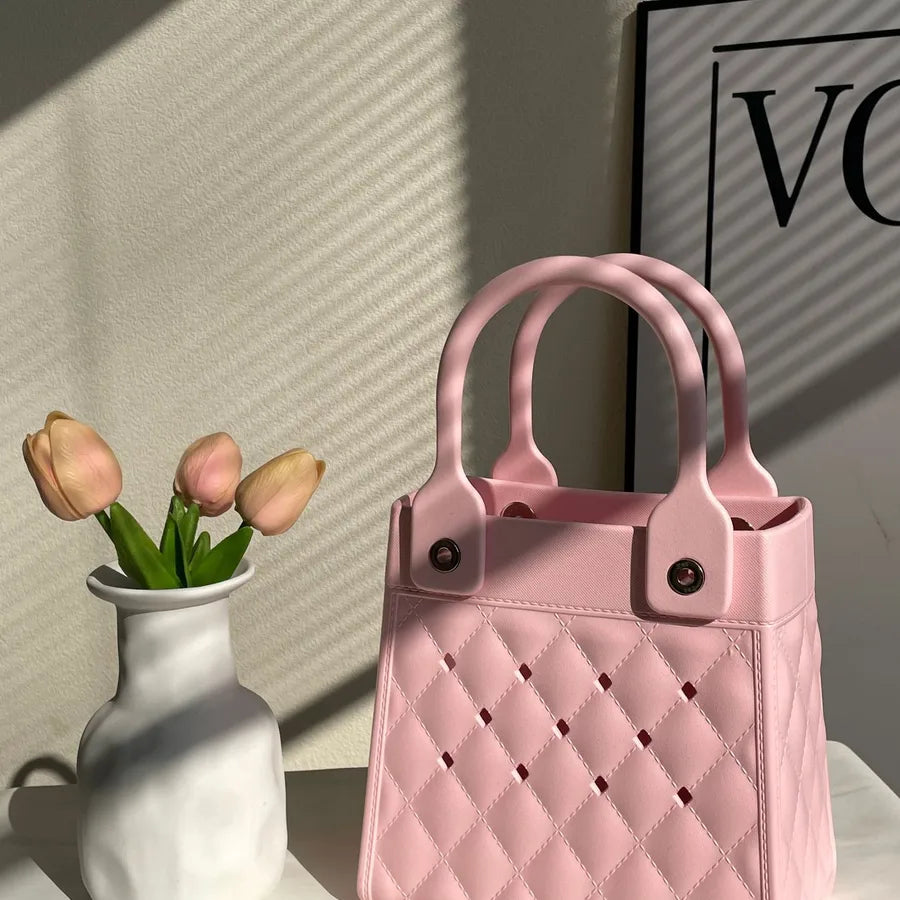 Women's Small EVA Solid Color Preppy Style Classic Style Square Open Square Bag