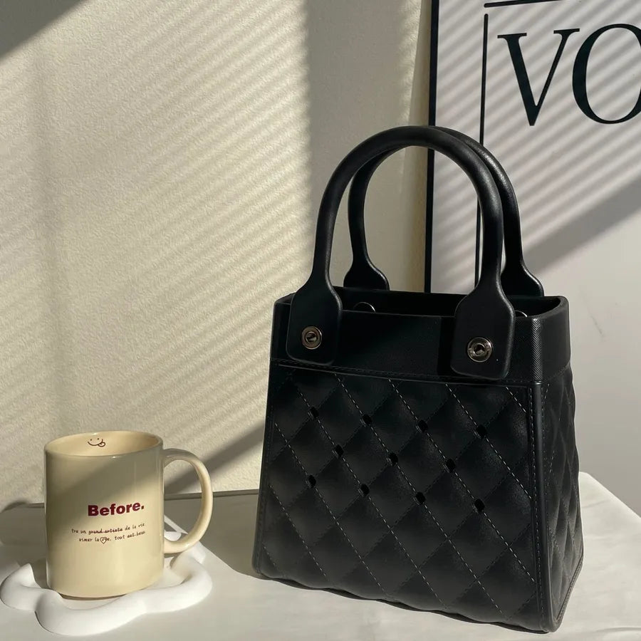 Women's Small EVA Solid Color Preppy Style Classic Style Square Open Square Bag