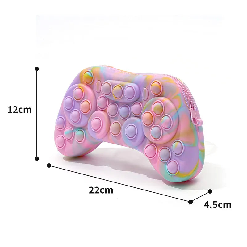 Gamepad Silica Gel School Cute Pencil Case