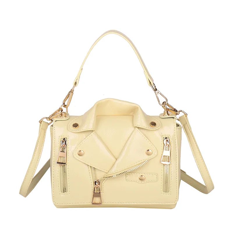 Fashionable Rivet Personality Ladies Shoulder Bag Square PU Leather Crossbody Bag Versatile Women's Handbag Stylish Accessory