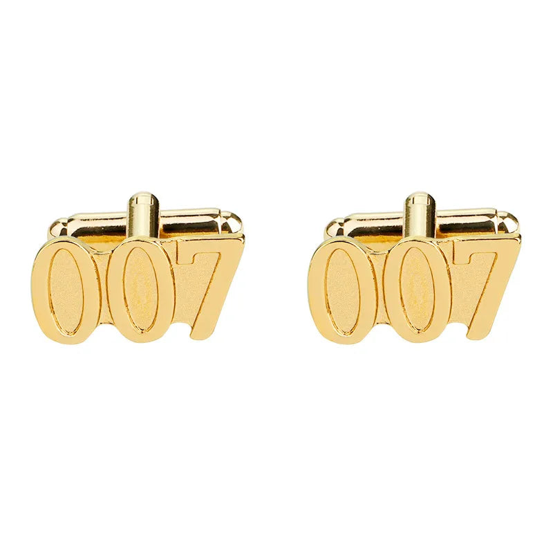 fashion geometry pattern six-pointed star leaves glasses music symbol bat bird wolf head titanium steel shirt cufflinks