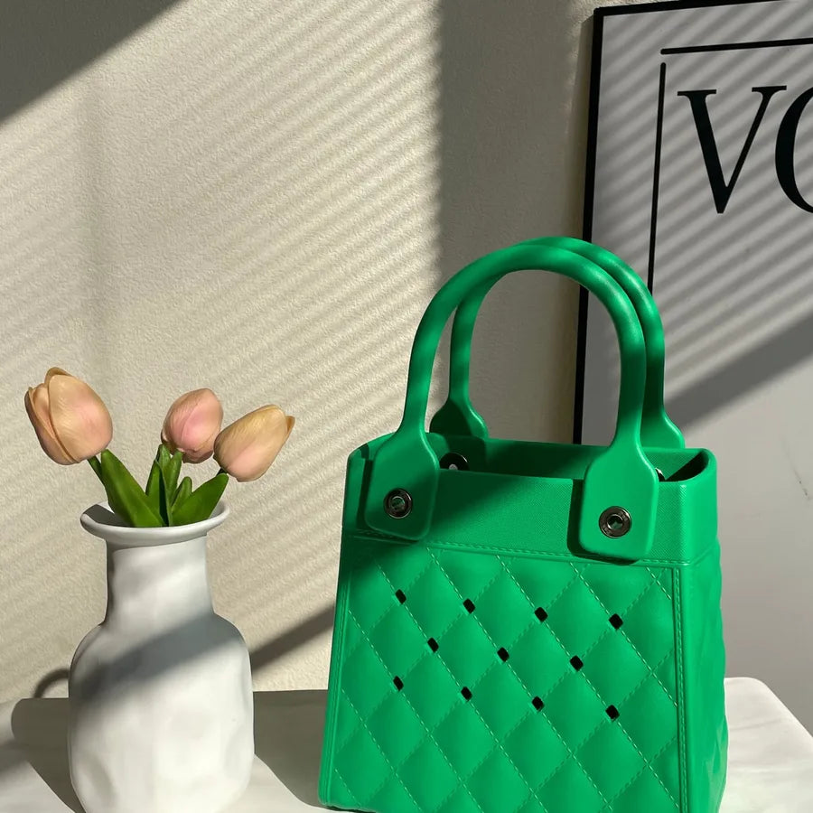 Women's Small EVA Solid Color Preppy Style Classic Style Square Open Square Bag