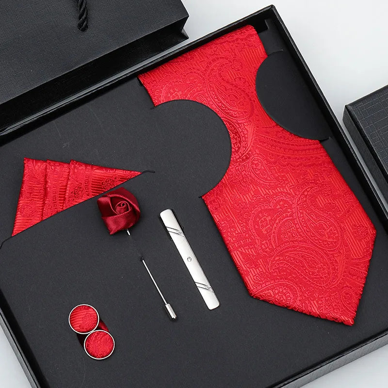 business stripe arrow solid color polyester yarn men's tie