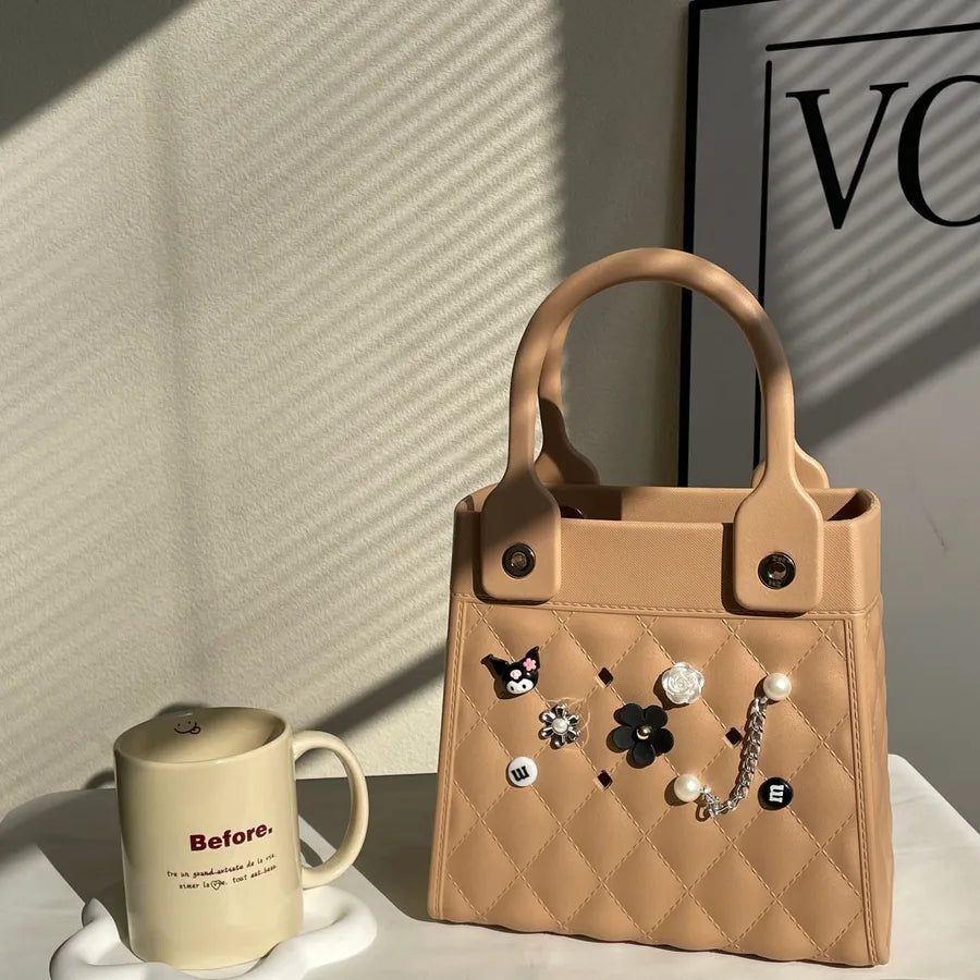 Women's Small EVA Solid Color Preppy Style Classic Style Square Open Square Bag