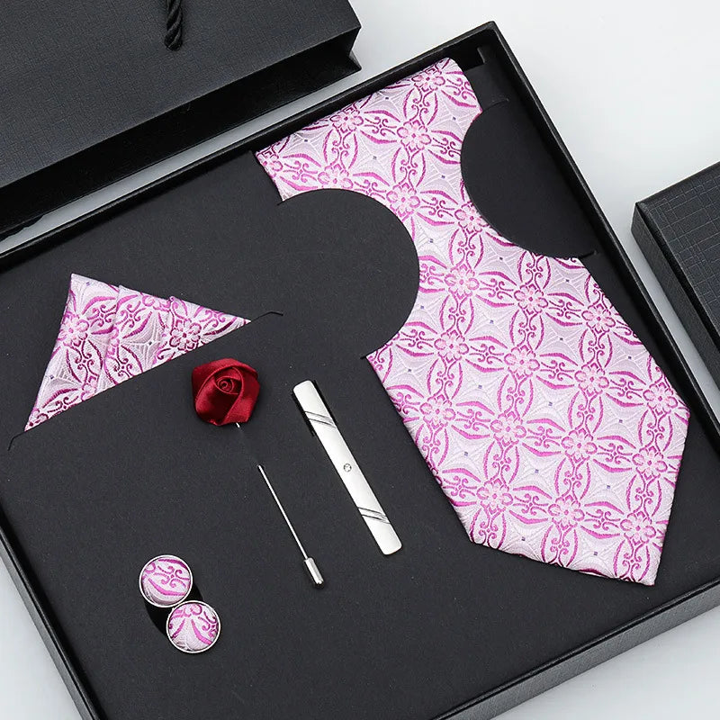 business stripe arrow solid color polyester yarn men's tie