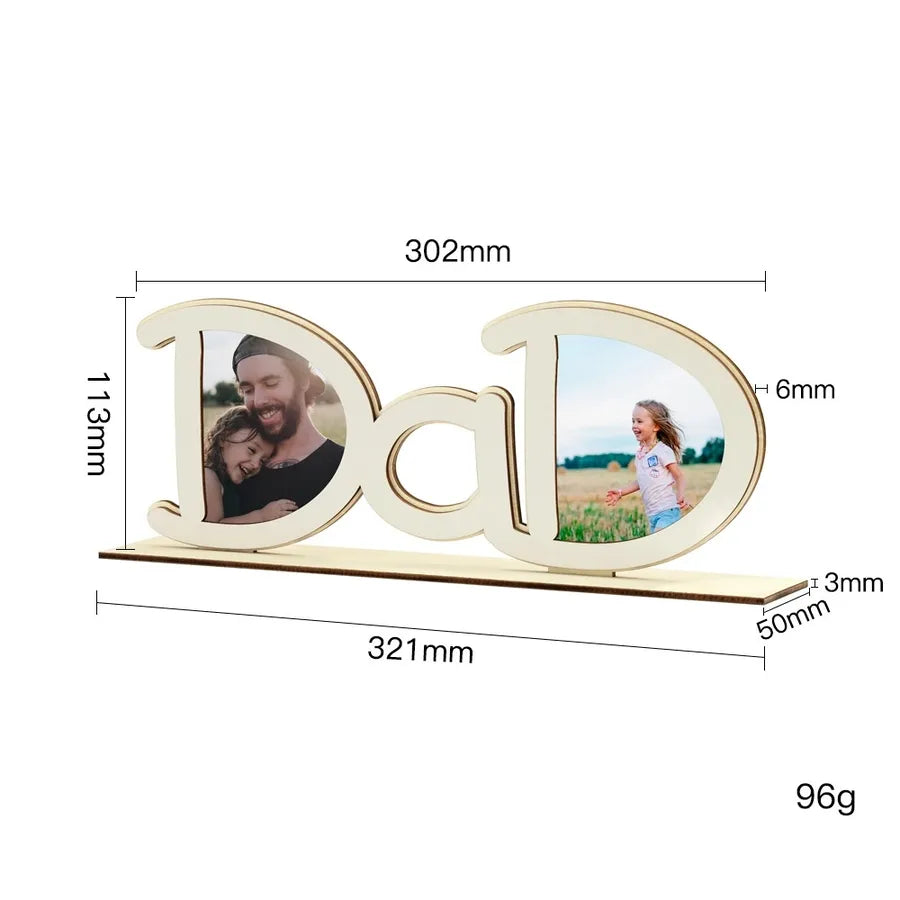 Father'S Day Modern Style Letter Arylic Wood Ornaments Artificial Decorations