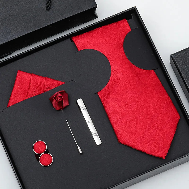 business stripe arrow solid color polyester yarn men's tie