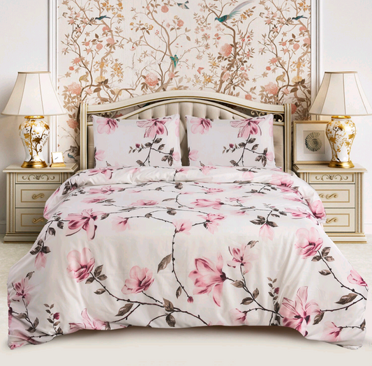 Spring Flowers 4-Piece Duvet Set