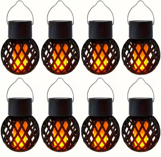 8pc Outdoor Solar Lantern Lights