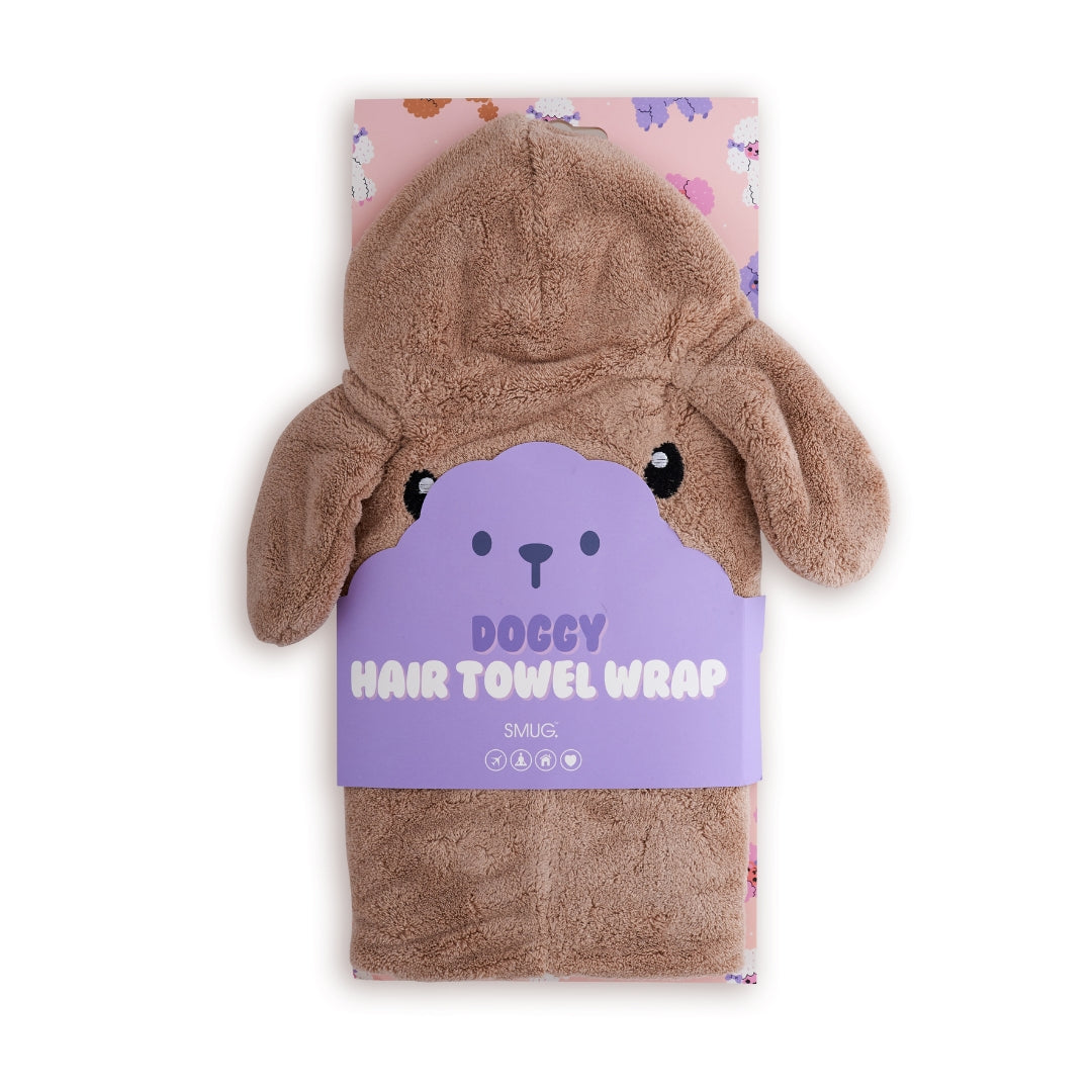 Novelty Hair Towel Wrap, Doggy